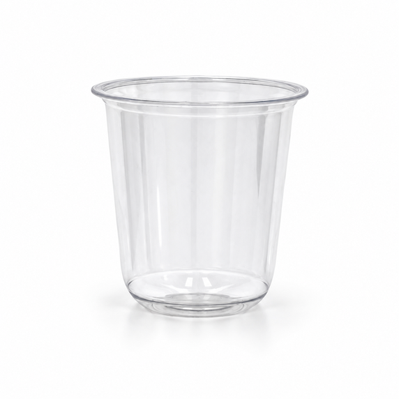 U formos 92mm skaidrus puodelis, 400ml, 1000vnt/dėž